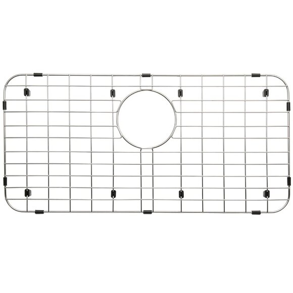 Serene Valley 25-1/4" X 12-1/2“ Sink Grid Rear Drain Corner Radius NLW2513R NEW - Picture 2 of 10